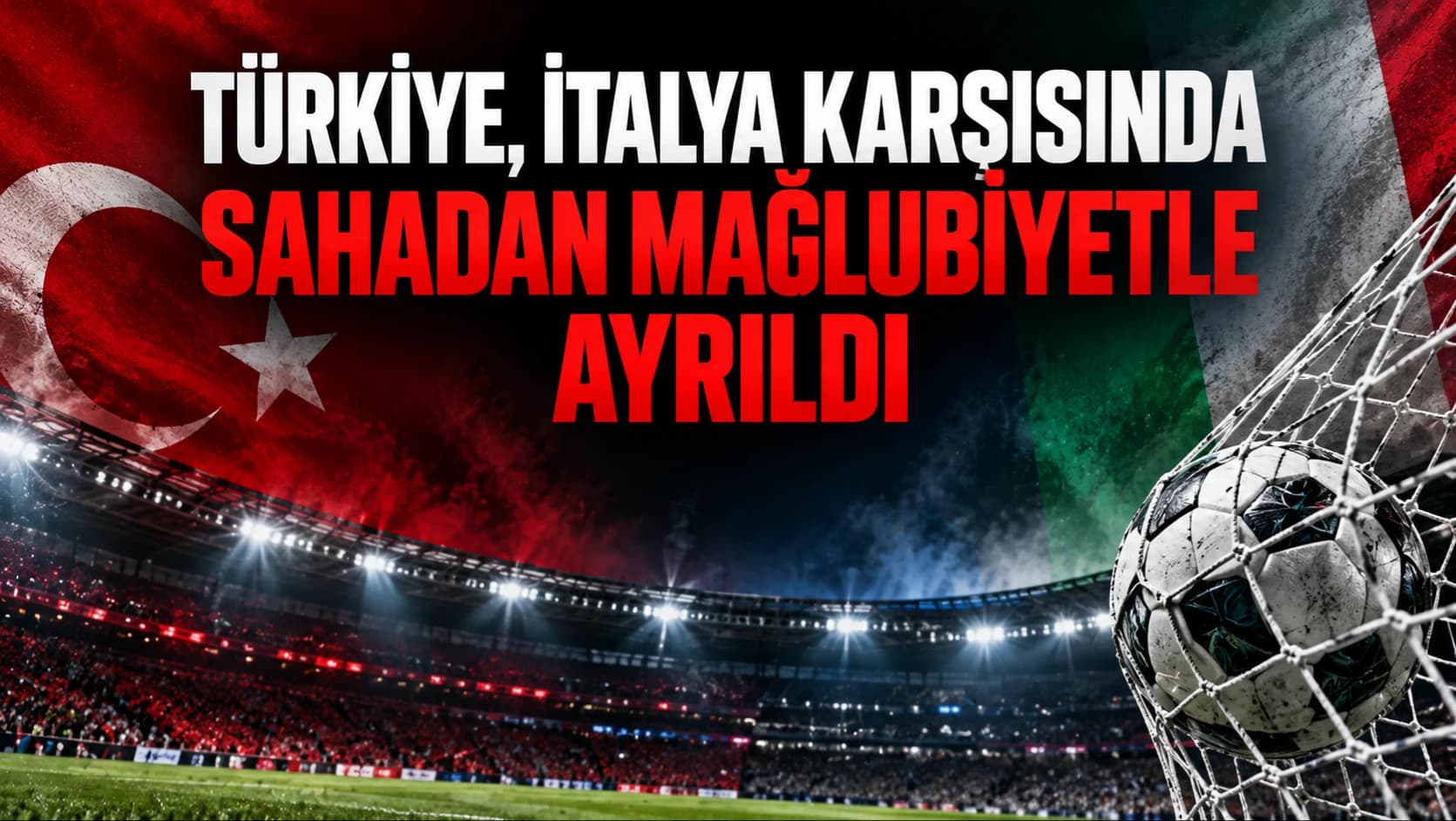 Türkiye, İtalya karşısında sahadan mağlubiyetle ayrıldı