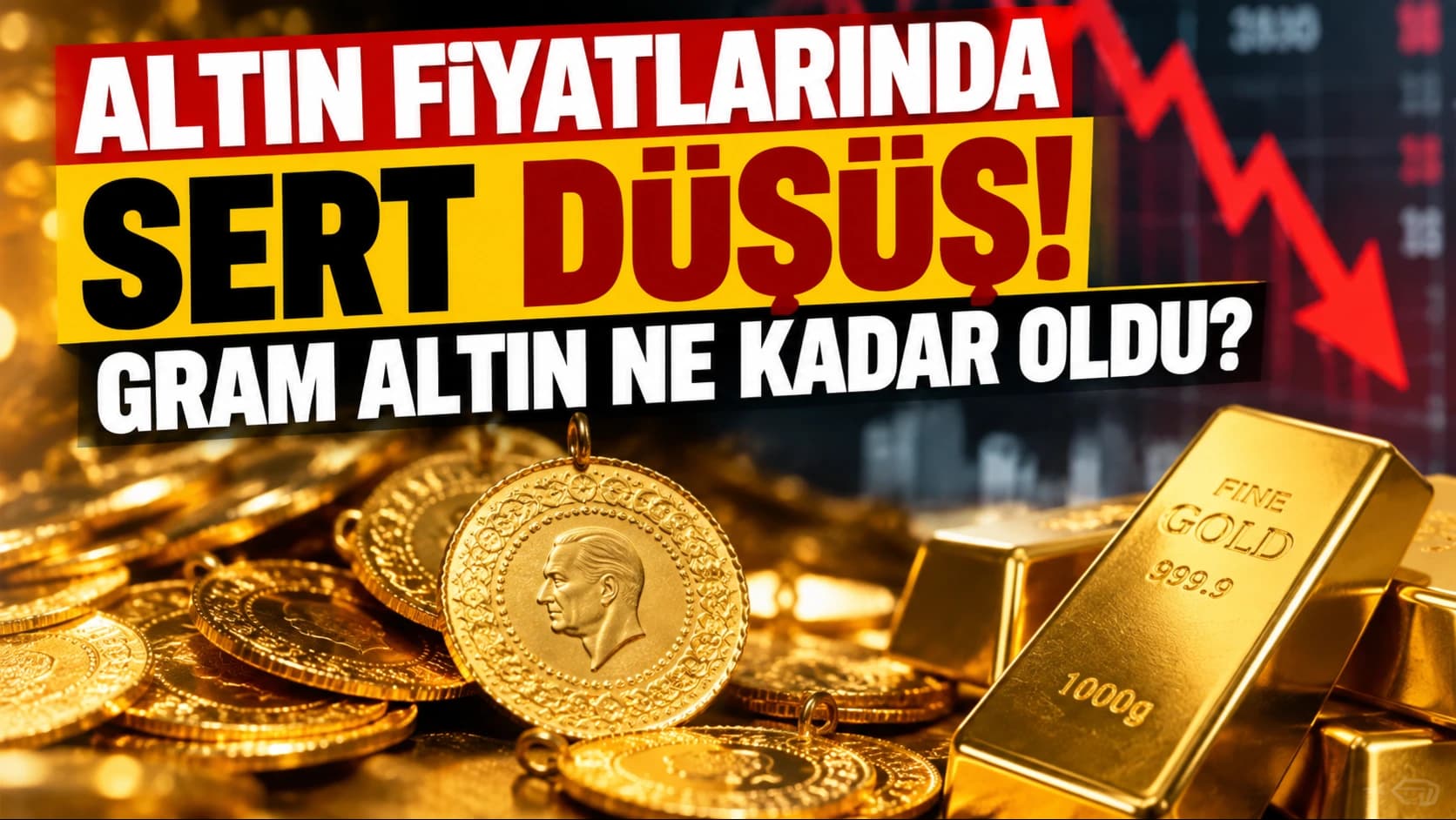 Altın fiyatlarında sert düşüş! Gram altın ne kadar oldu?