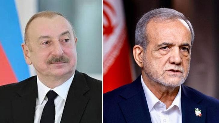 Azerbaycan Cumhurbaşkanı Aliyev, İran Cumhurbaşkanı Pezeşkiyan ile telefonda görüştü