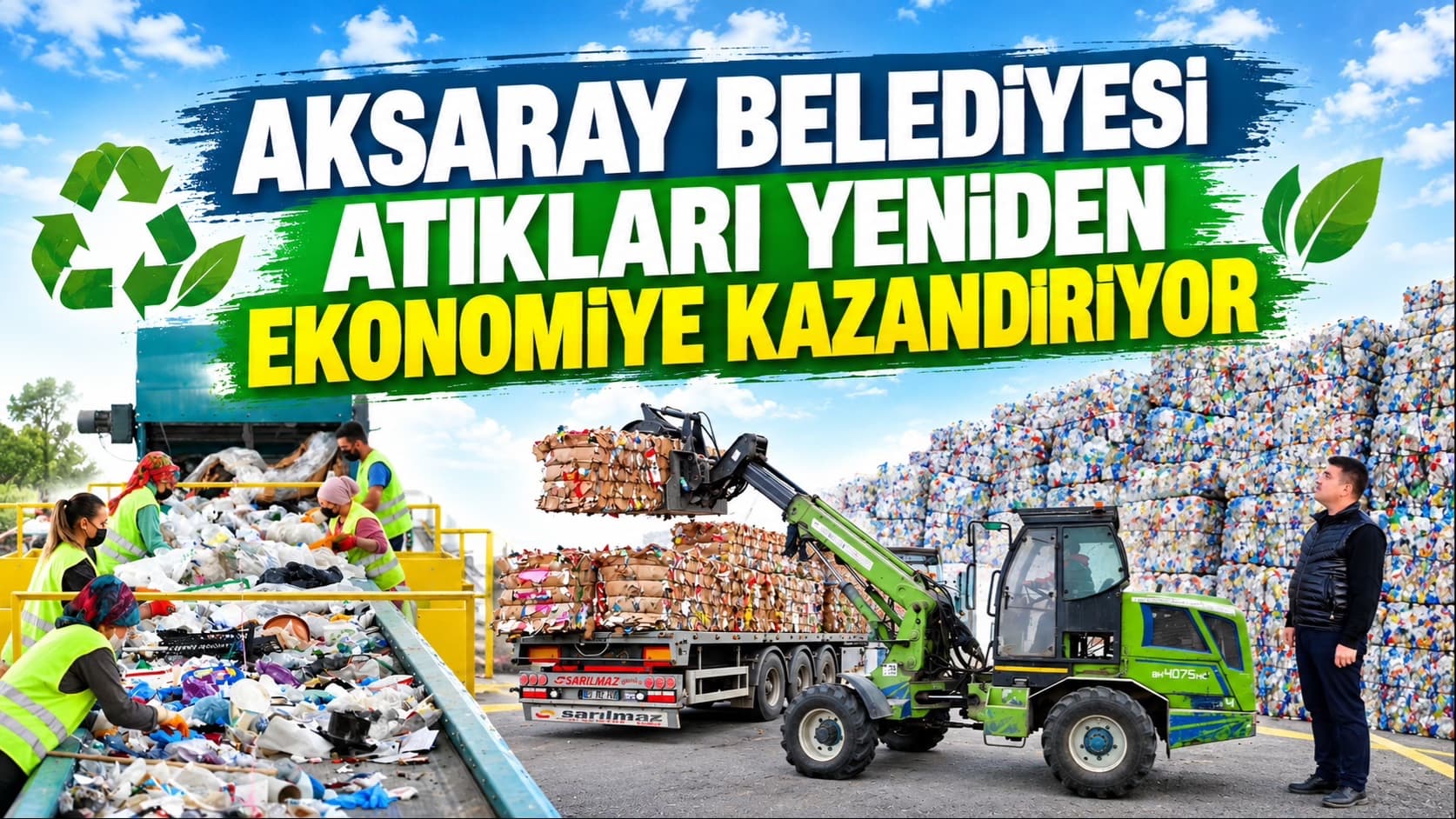 Aksaray Belediyesi atıkları yeniden ekonomiye kazandırıyor