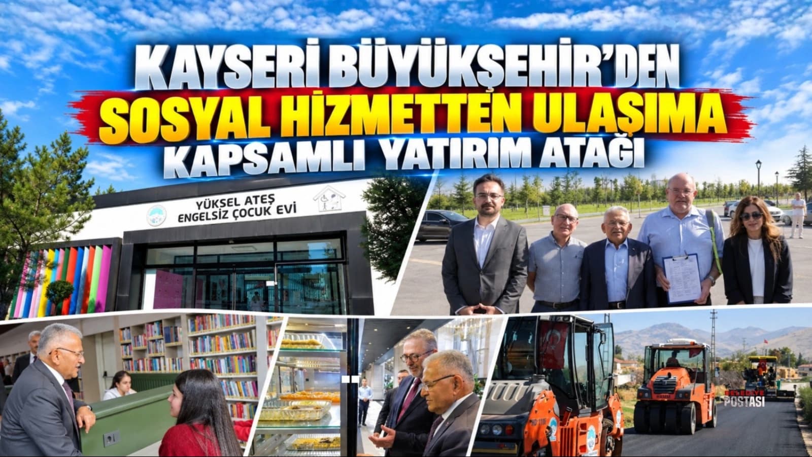 Kayseri Büyükşehir’den sosyal hizmetten ulaşıma kapsamlı yatırım atağı