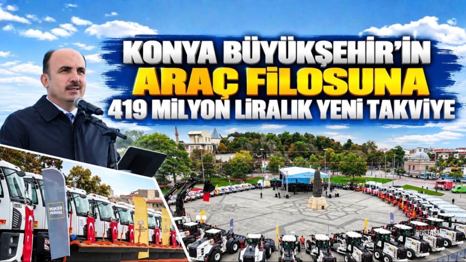 Konya Büyükşehir filosuna 419 milyon liralık yatırım