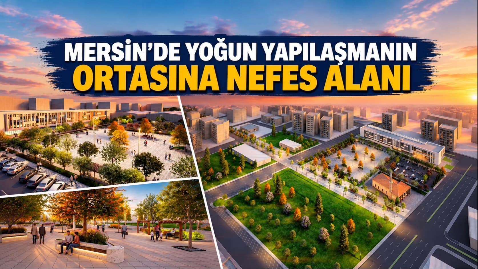 Mersin’de yoğun yapılaşmanın ortasına nefes alanı